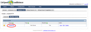 LiteSpeed Web Admin Console  Load Balancer Worker Group Settings