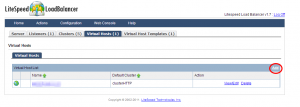 LiteSpeed Web Admin Console  Virtual Hosts Settings