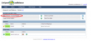 LiteSpeed Web Admin Console restart